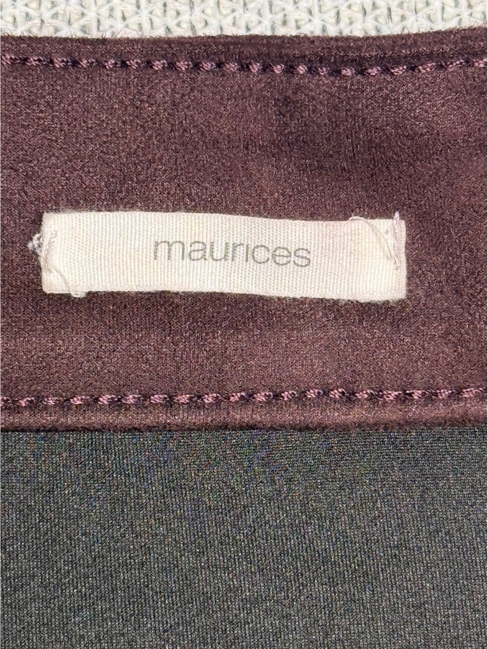 Maurices Brown Faux Suede Button Front Mini Skirt Size 12 - Picture 6 of 10
